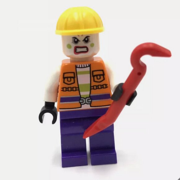 LEGO Joker's Goon Construction Outfit minifig Super Heroes DC Batman - Picture 1 of 2